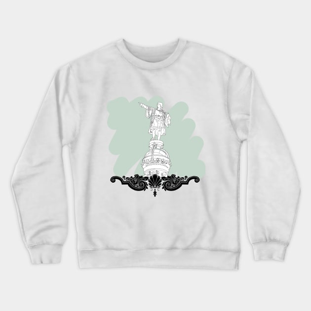 Columbus Monument Crewneck Sweatshirt by SemDesigns